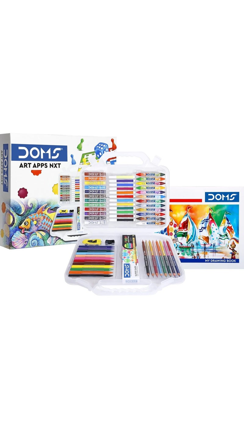 دومس مجموعة أدوات الرسم والتلوين والإبداع الكاملة للأطفال من دومز آرت آبس إن إكس تي | مجموعة واحدة - Image 4